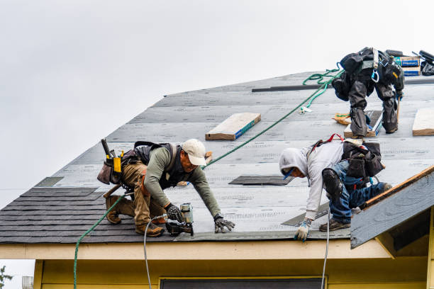 Professional Flat Roof Repair technician working in Spring City, UT
